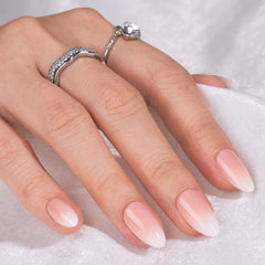 BTArtbox almond press on nails medium on-hand wear for quick glam