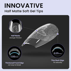 BTArtbox clear ultra-fit nail tips with 16 sizes for versatile fitting