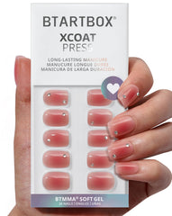 BTArtbox Cyber Crimson square press-on nails show a bold, glam look for quick, salon-free glamour