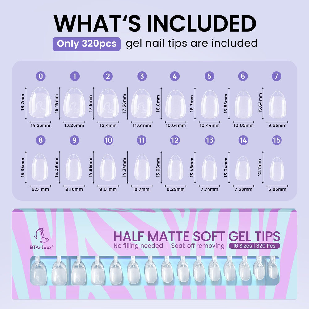 BTArtbox 320-piece set for home or salon nail art