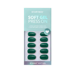 BTArtbox nails worn on natural nails for comfortable, flexible wear