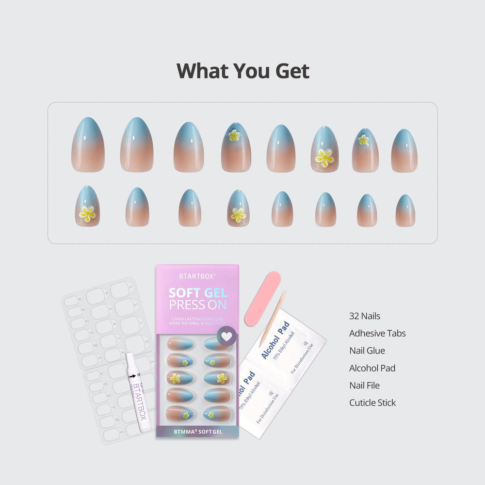 BTArtbox file and wooden stick kit for precise nail shaping