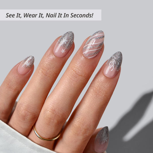 BTArtbox lamp-curable nails under UV light for quick, durable manicure
