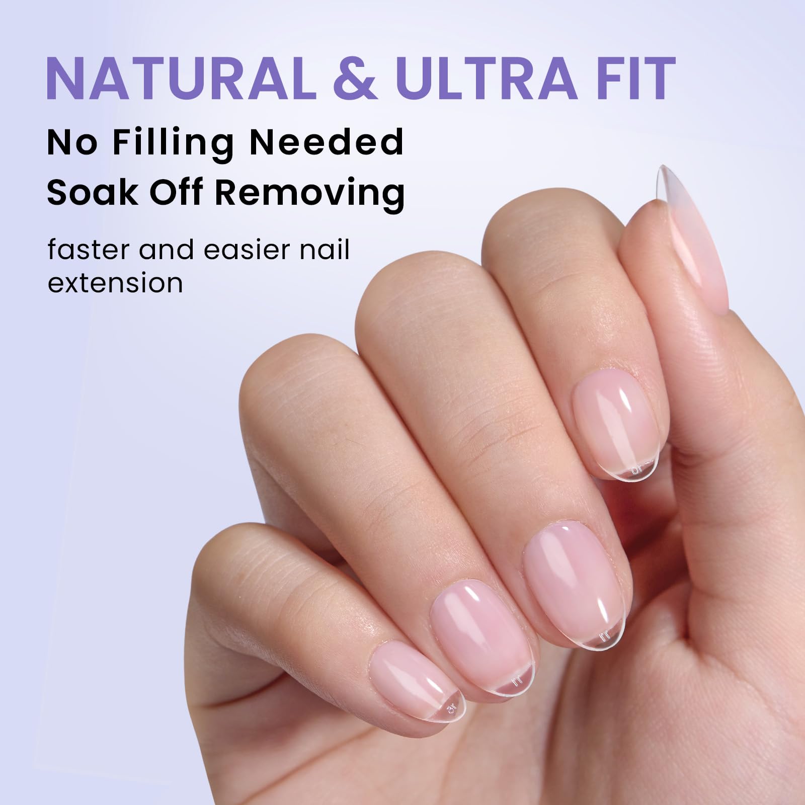 BTArtbox almond nail tips enabling easy extensions and precise sizing