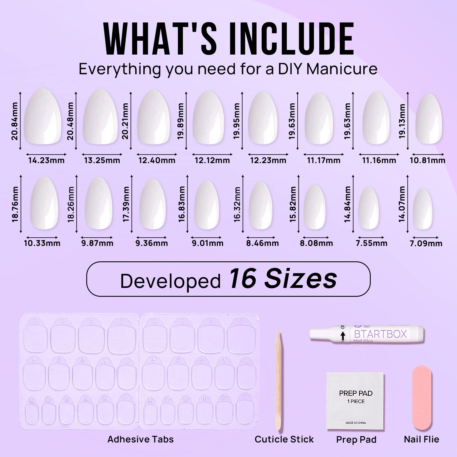 BTArtbox nails with built-in protective gel finish for daily activities.