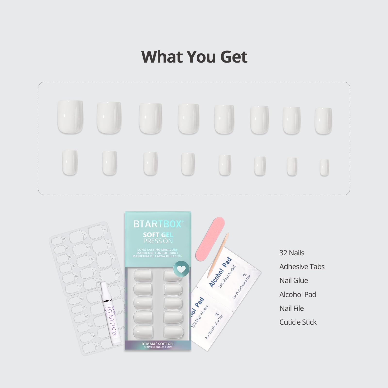 BTArtbox nail file and wooden stick for precise shaping
