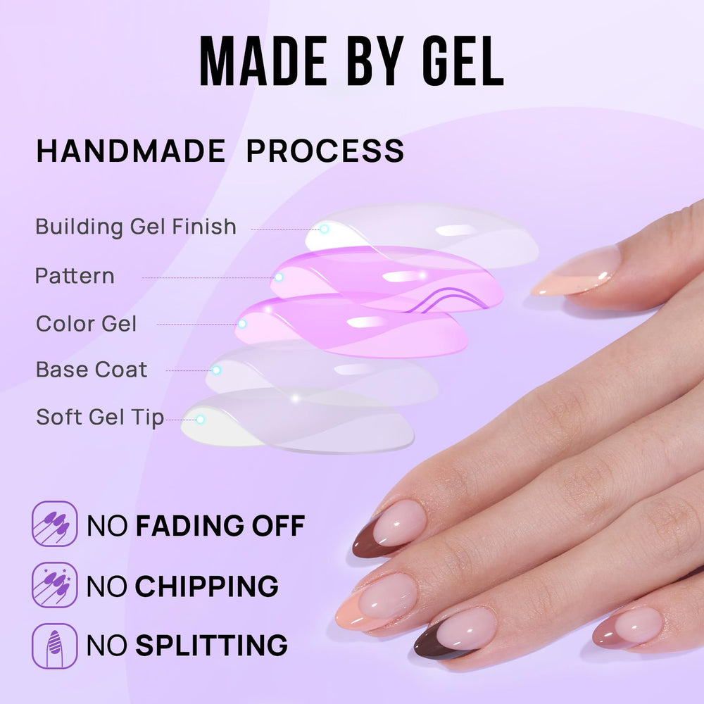 BTArtbox nail glue and adhesive tabs included for secure wear