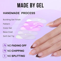 BTArtbox nail glue and adhesive tabs included for secure wear