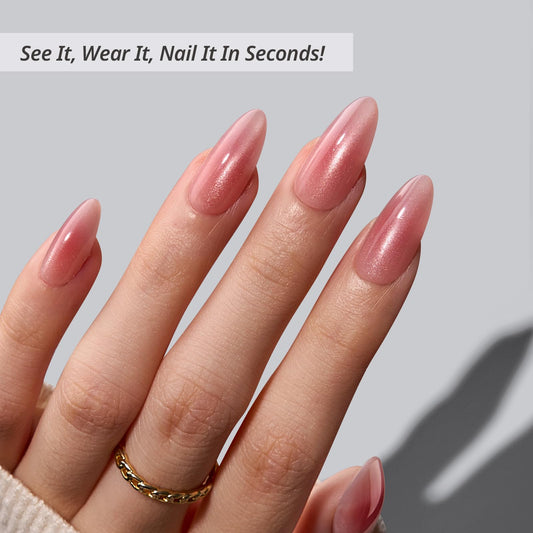 BTArtbox gel glue for press-ons with 30-nail kit for easy DIY manicure