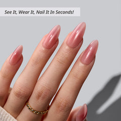 BTArtbox gel glue for press-ons with 30-nail kit for easy DIY manicure