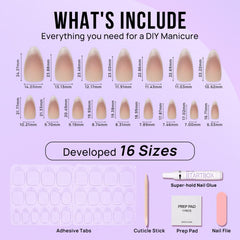 BTArtbox nails come in 15 sizes for a precise, comfortable fit.