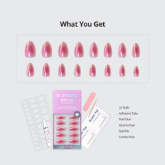 BTArtbox nails with glue and adhesive tabs ready for DIY application