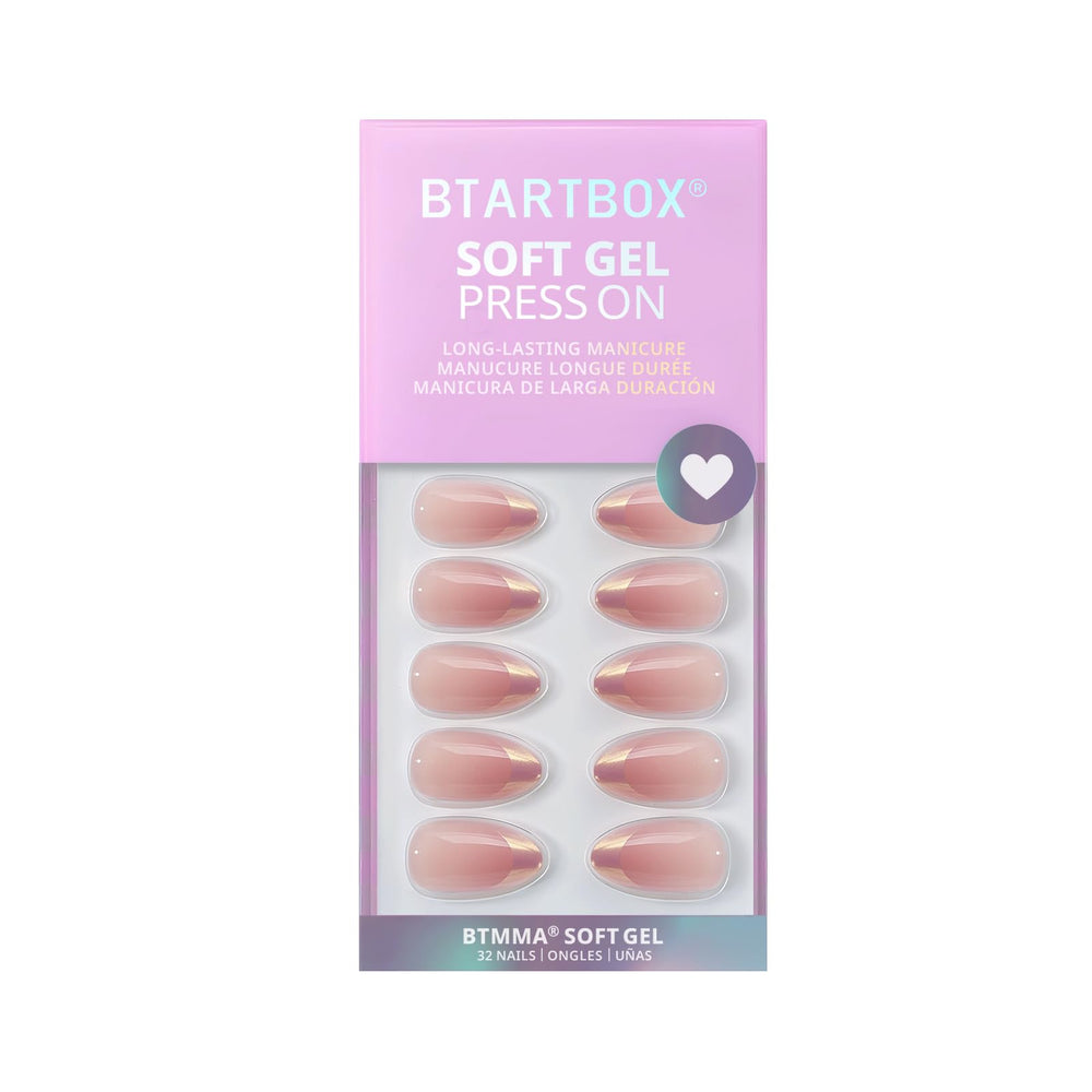 BTArtbox chrome finish press-on nails with salon-like look at home