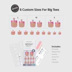 BTArtbox kit contents including nails, glue, tabs, file, stick, pads, and manual