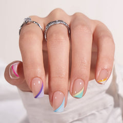 BTArtbox soft gel French tip nails for salon-like results with pastel curves.