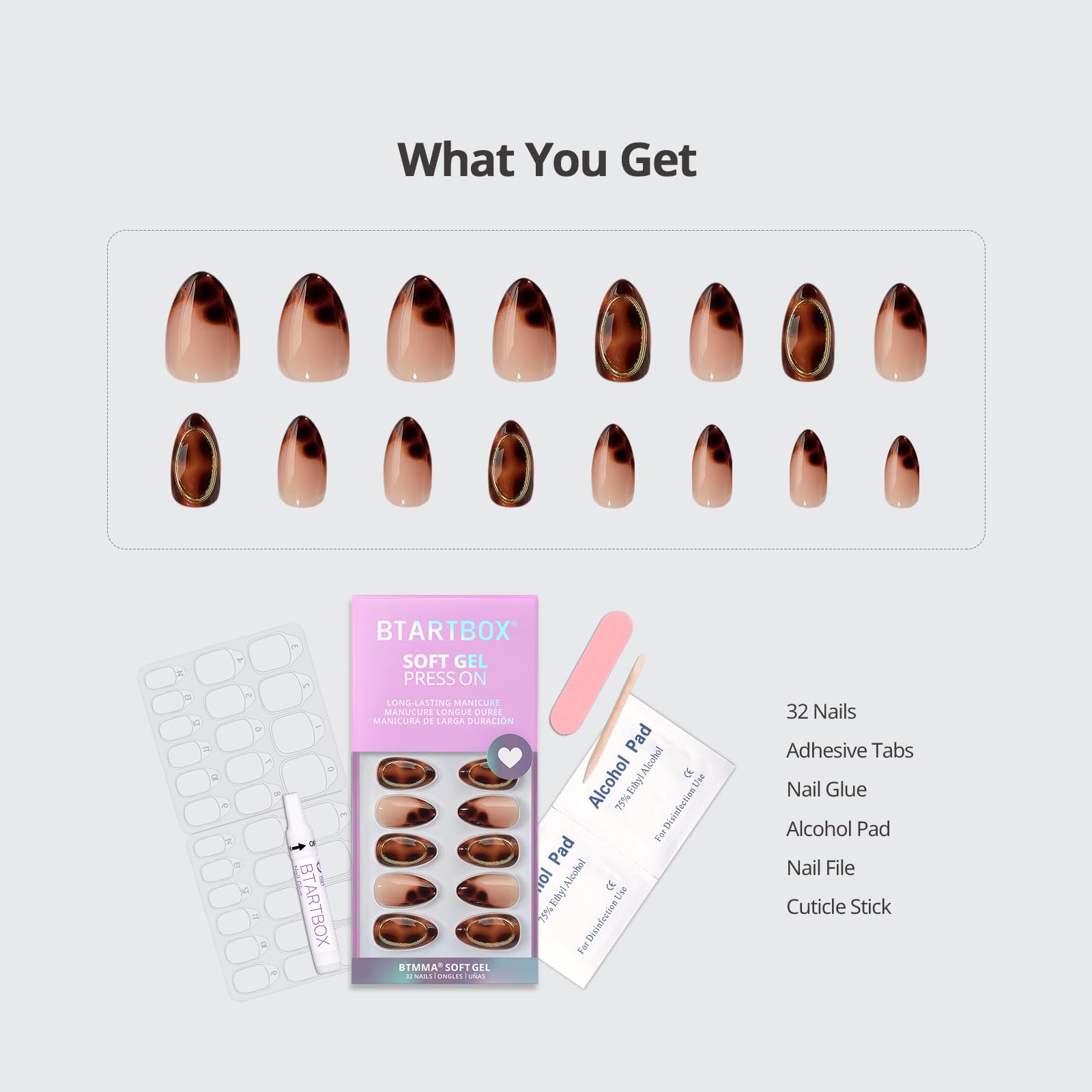 BTArtbox soft gel nails material for flexible, natural-looking wear