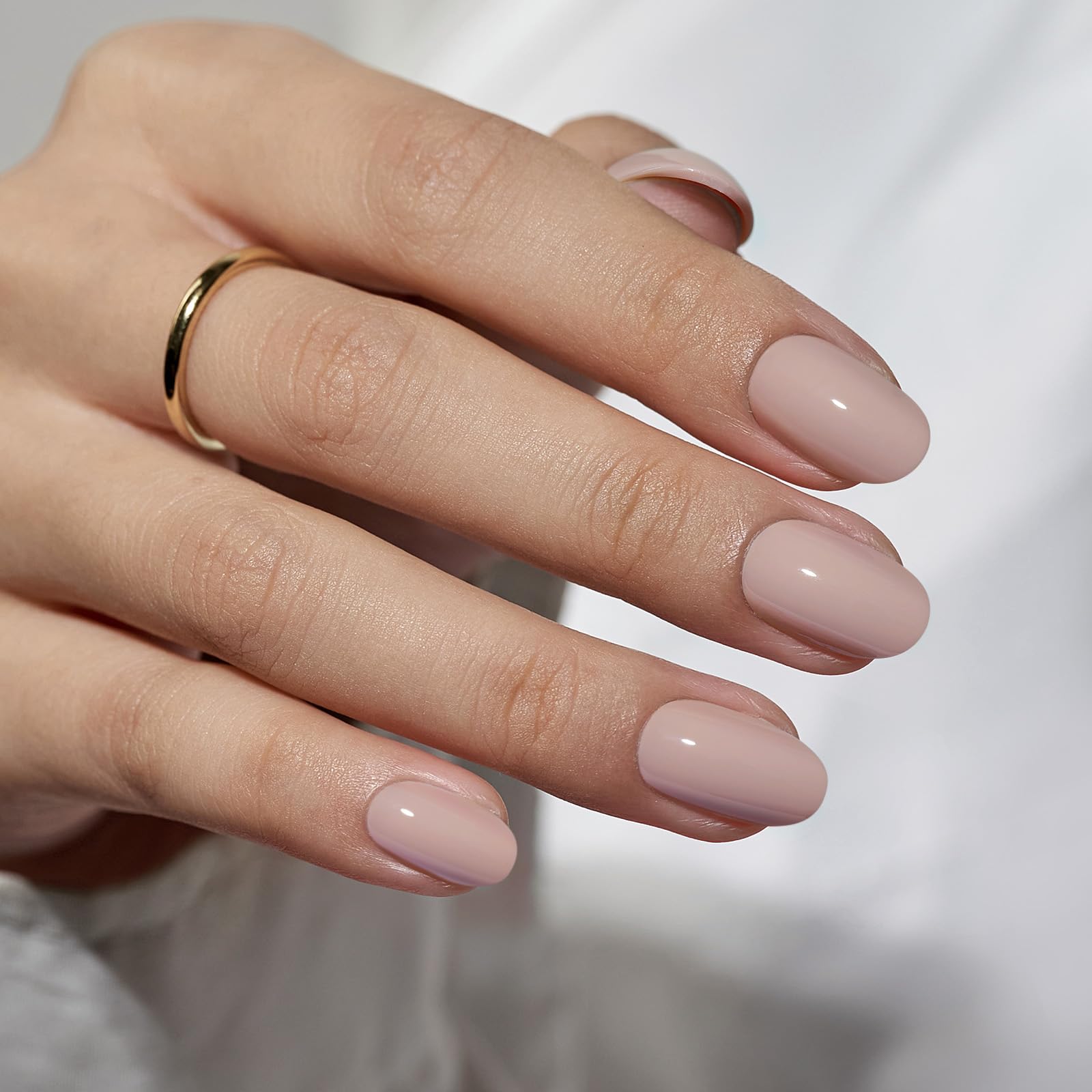BTArtbox Taro Milkshake oval nails closeup for at-home styling