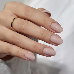 BTArtbox Taro Milkshake oval nails closeup for at-home styling