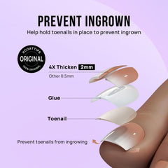 BTArtbox short square toenails suited for everyday occasions