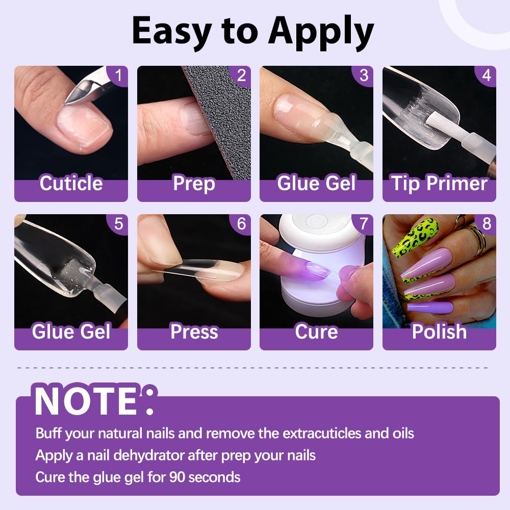 BTArtbox guide to 90-second cure under nail lamp for strong tips
