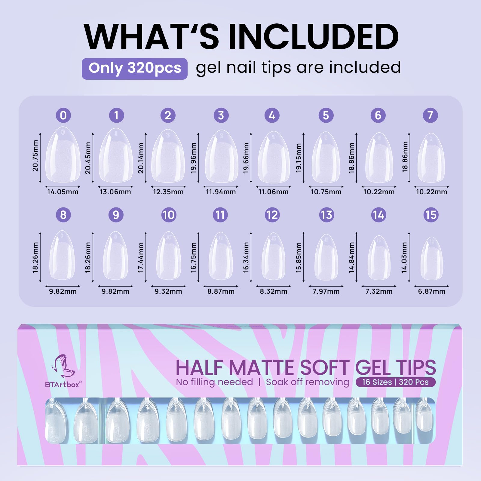 BTArtbox almond tips for weddings and events, enabling quick, polished extensions