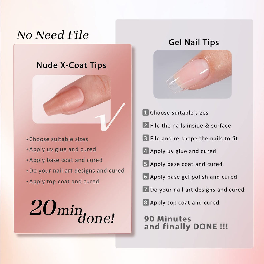BTArtbox XCOATTIPS nail file helps shape edges for a precise finish.