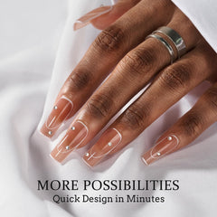 BTArtbox XCOATTIPS swirl and French nail designs on tips