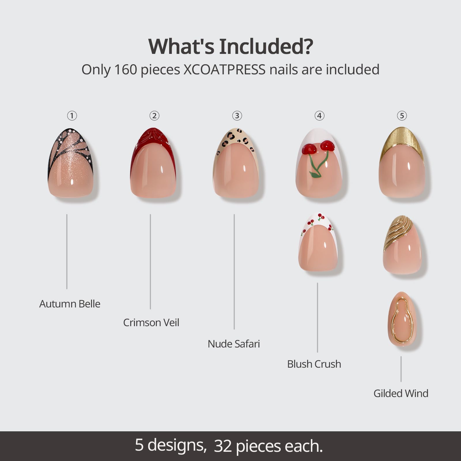 BTArtboxnails Autumn Muse design C highlights lightweight soft gel tips.