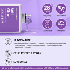 BTArtboxnails clear French-tip set looks professional for salon-like results.