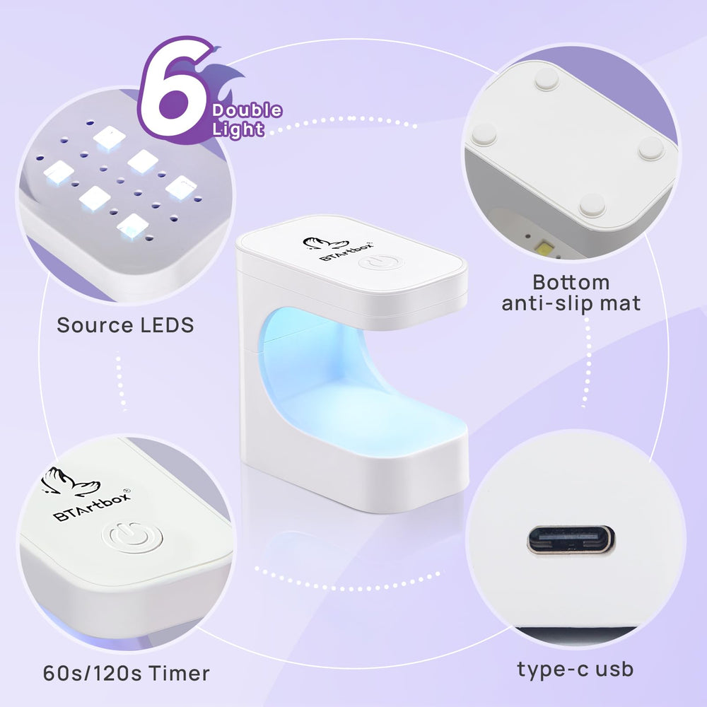 BTArtboxnails compact home kit supports easy at-home nail art and extensions.