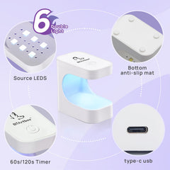 BTArtboxnails compact home kit supports easy at-home nail art and extensions.