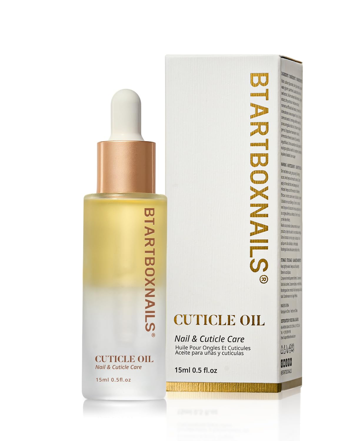 BTARTBOXNAILS cuticle oil bottle application for daily moisture and care.