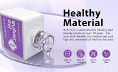 BTArtboxnails gel nail glue provides strong adhesion for secure tips.