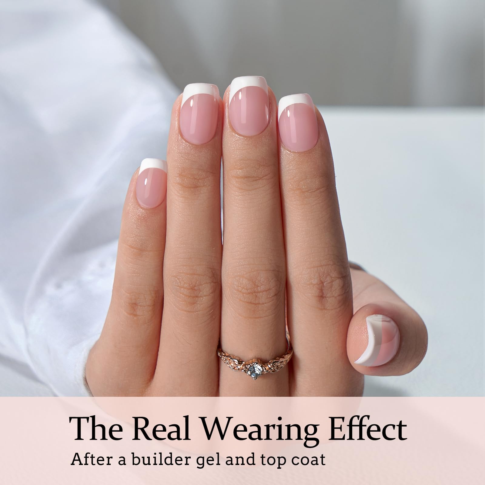 BTArtboxnails salon-grade French mani design ready to apply at home.