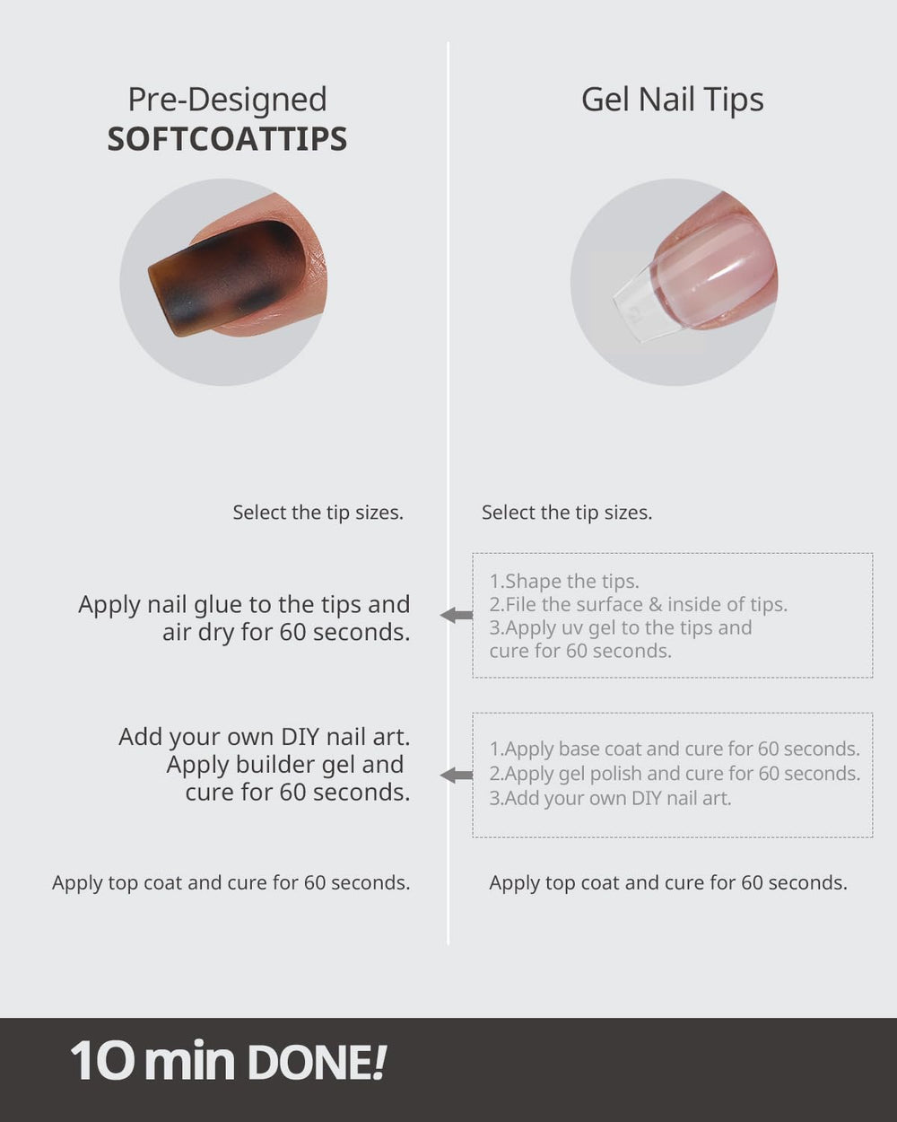 BTArtboxnails SoftCoatTips tortoiseshell almond nails autumn winter ready