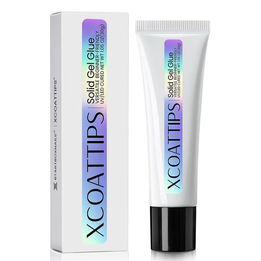 BTARTBOXNAILS solid glue gel tube design delivers strong adhesion for nail tips.