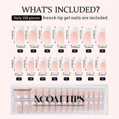 BTArtboxNails tapered design neutral look nails for natural appearance.