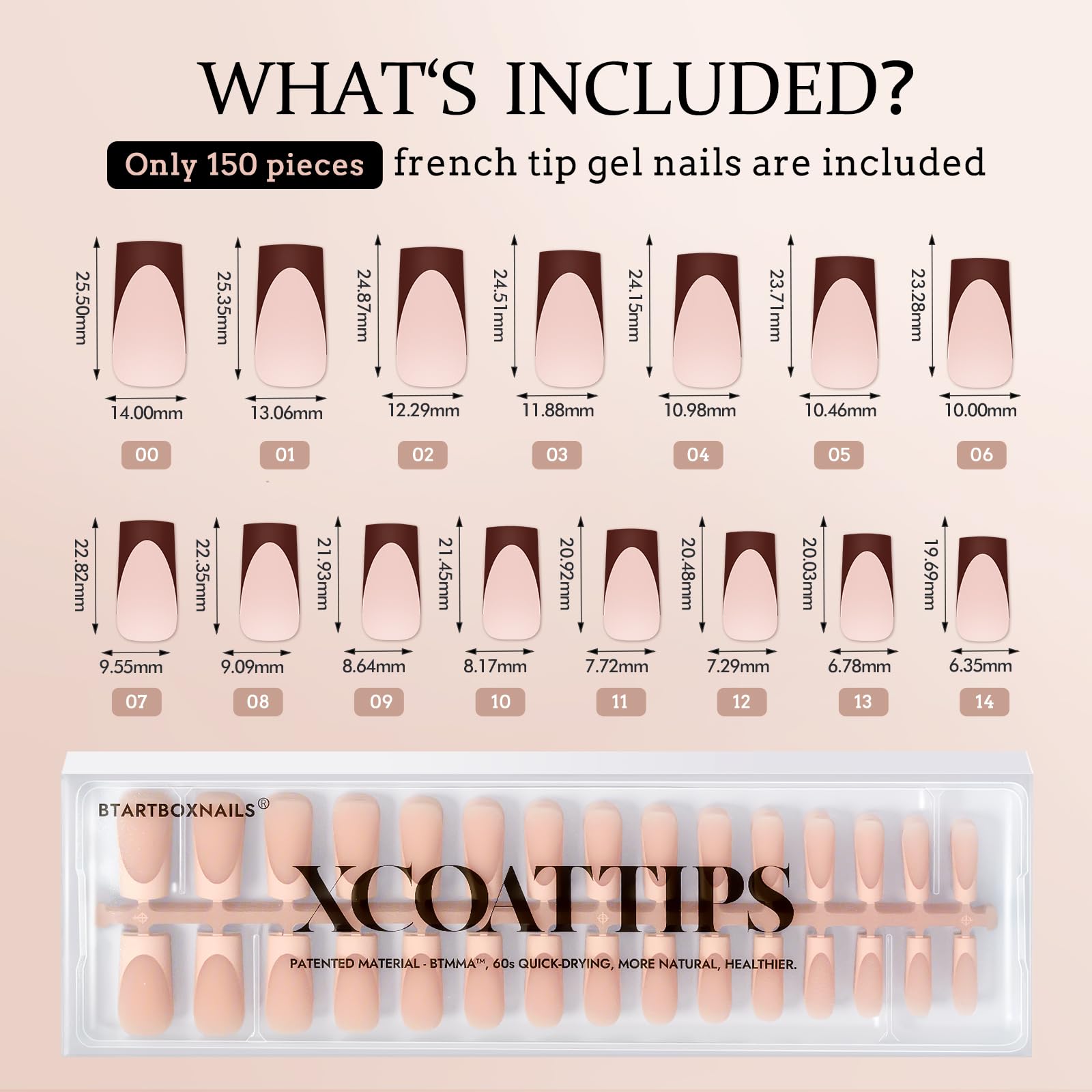 BTArtboxnails XCOATTIPS Soft gel texture for comfort on irregular nails