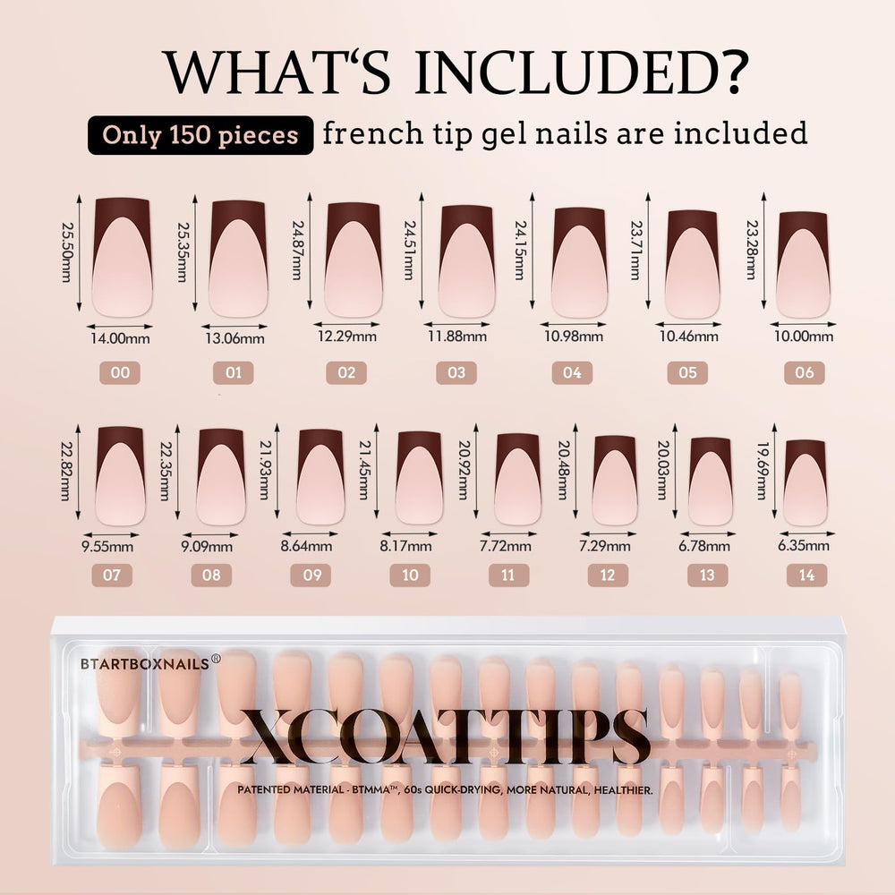 BTArtboxnails XCOATTIPS Soft gel texture for comfort on irregular nails
