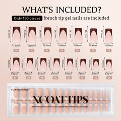 BTArtboxnails XCOATTIPS Soft gel texture for comfort on irregular nails