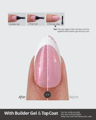 BTArtboxNails XCOATTIPS 16 sizes fit most nails for easy matching