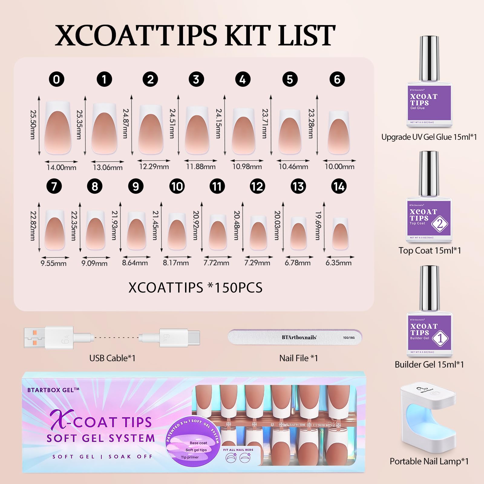 BTArtboxnails XCOATTIPS nail lamp for quick cure during DIY nails