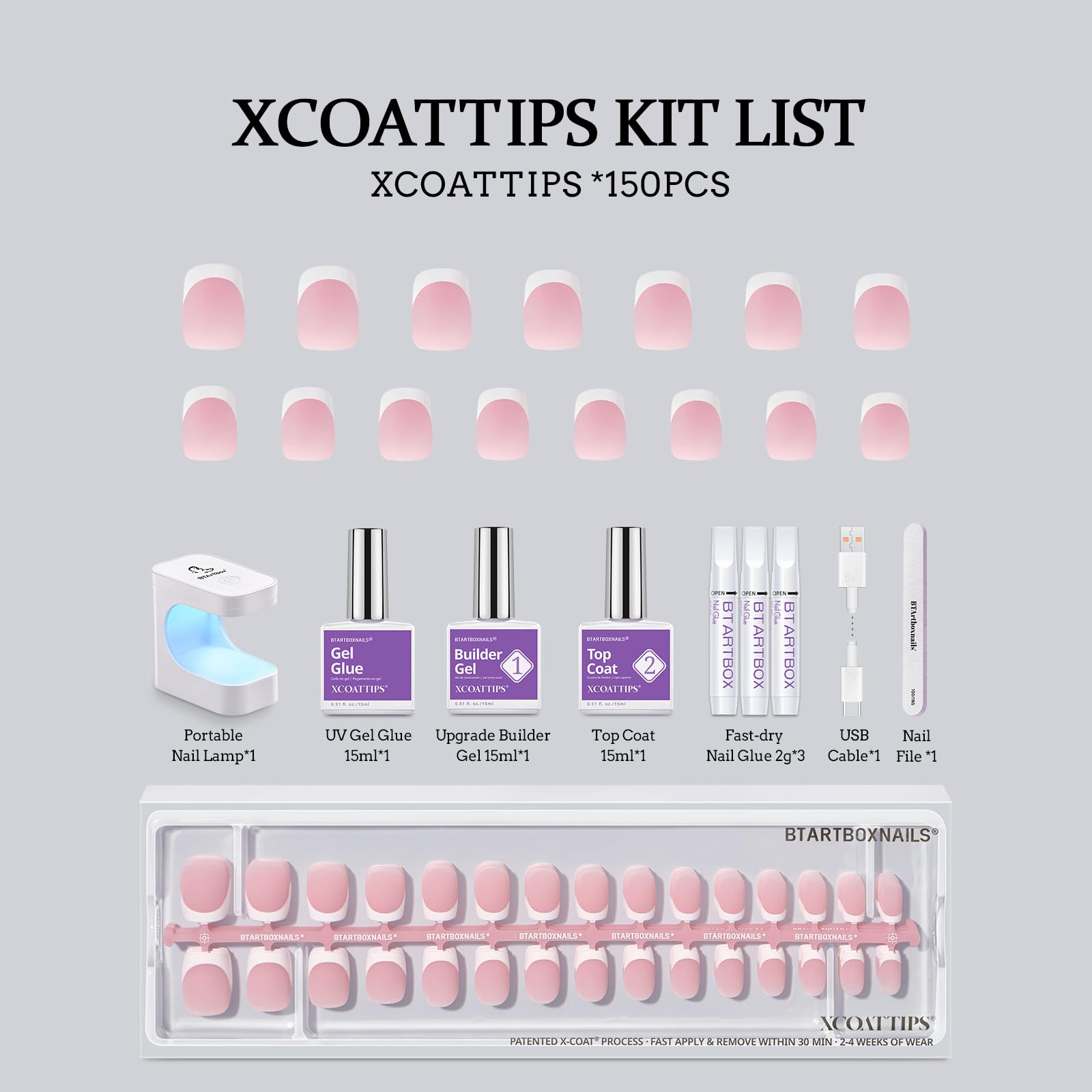 BTArtboxnails XCOATTIPS nail lamp for convenient at-home curing
