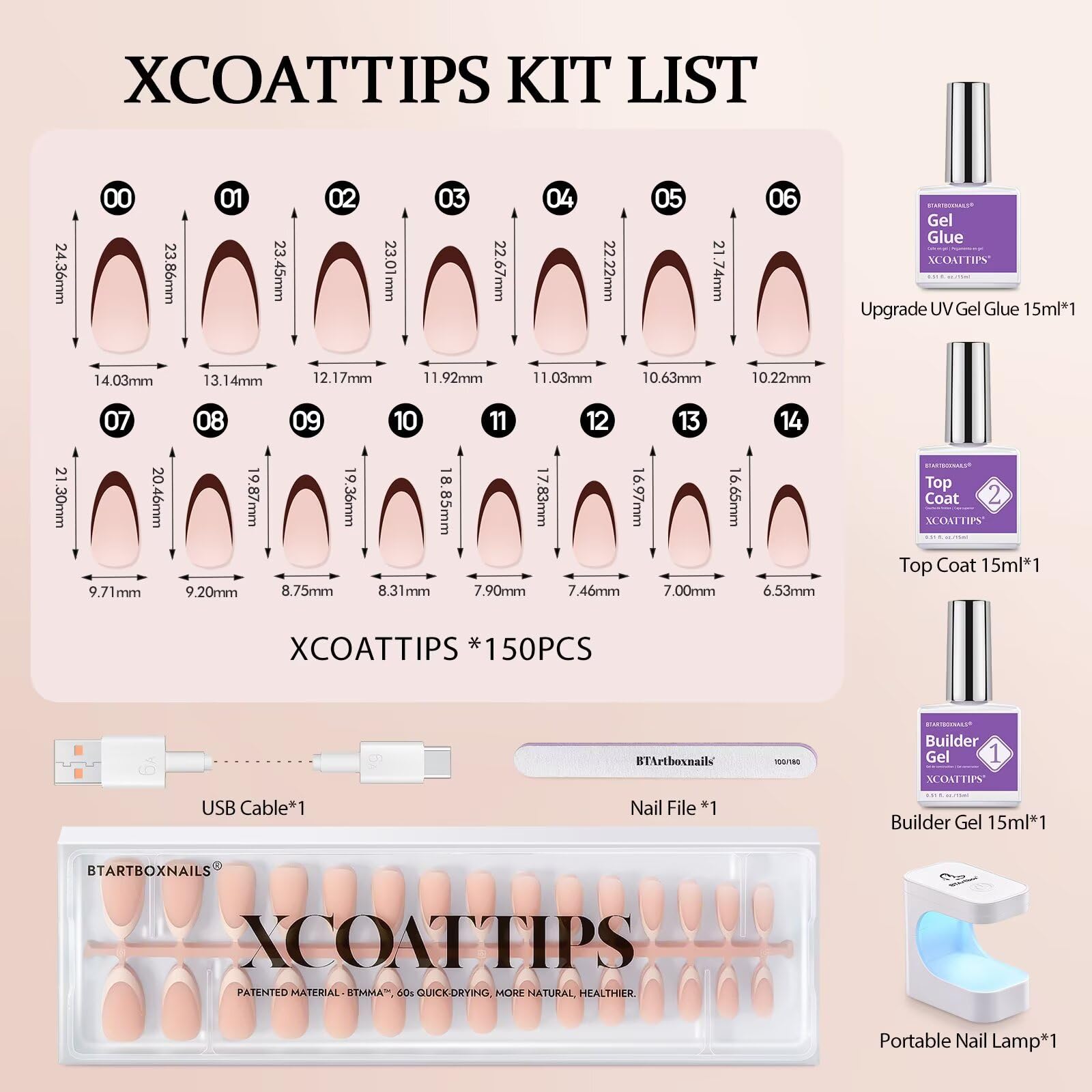 BTArtboxnails XCOATTIPS nail lamp for even curing