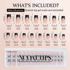 BTArtboxnails XCOATTIPS ombre gradient French tips with the X-Coat process.