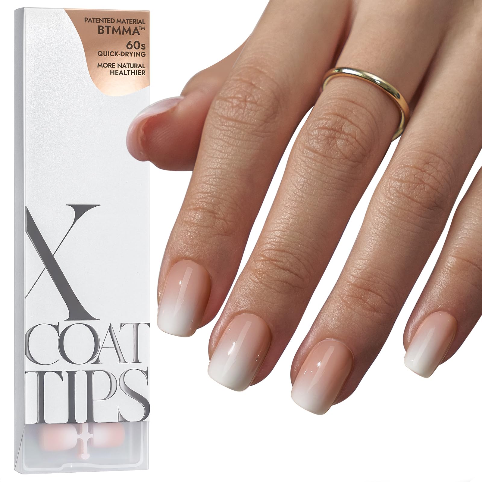 BTArtboxnails XCOATTIPS ombre nails 150pcs pack for versatile at-home styling.