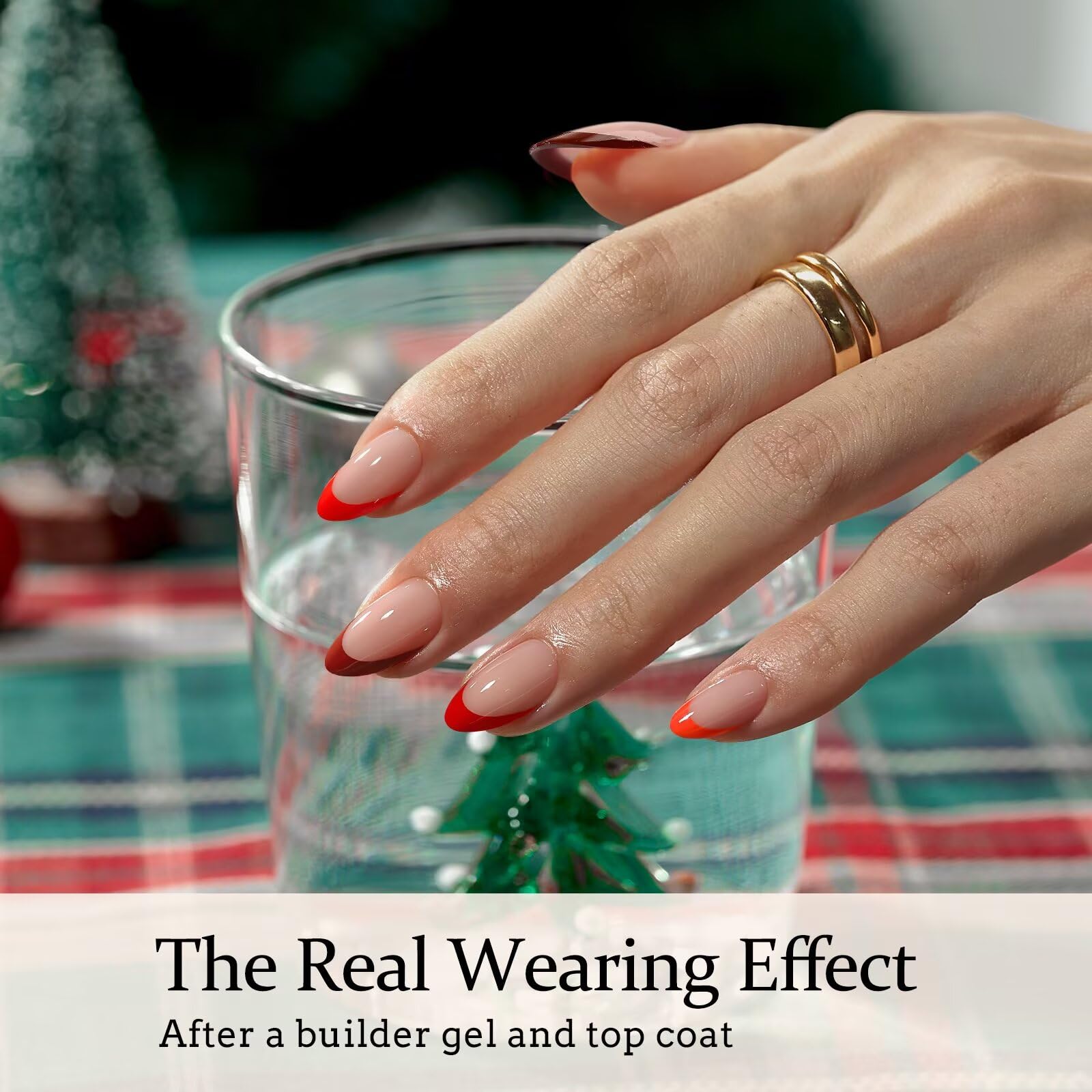 Soft gel nail tips with malleable texture for comfortable wear on natural and curved nails.