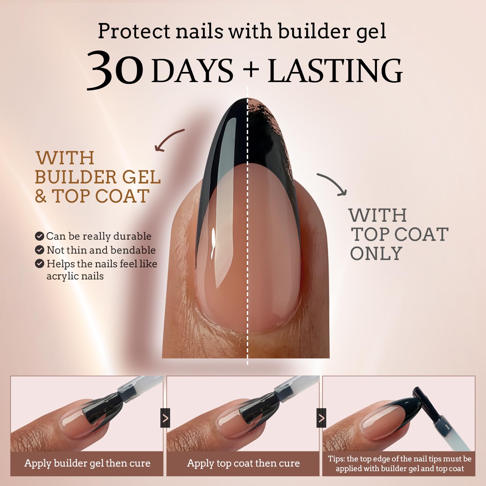 BTArtboxnails XCOATTIPS soft gel nails offer comfortable, sting-free wear.