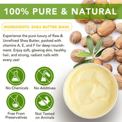 Btefls Shea Butter texture close-up, creamy base for DIY lotions and moisturizers.