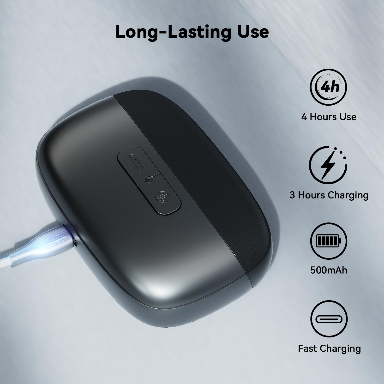 BTWOGO rechargeable nail trimmer for cordless convenience at home or travel